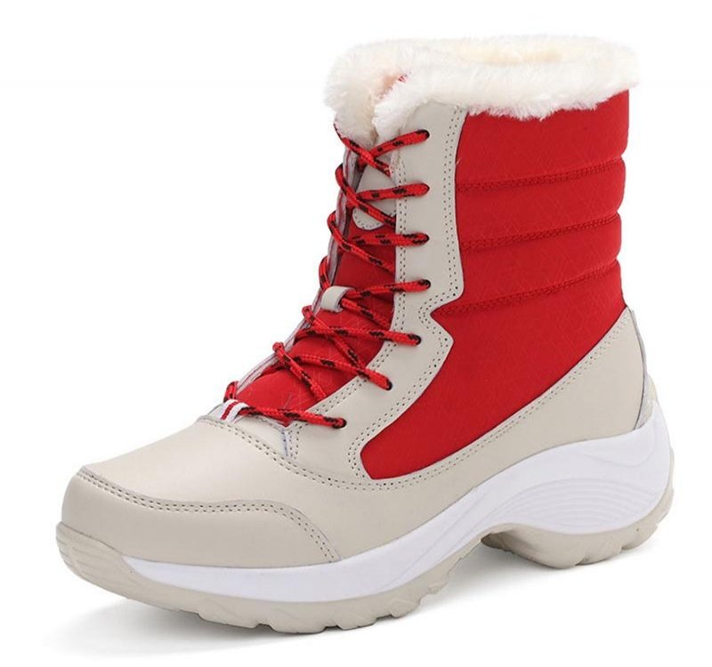 Women Boots Women Snow Boots With Platform Winter Shoes Woman Plush Ankle Botas Mujer Thick Heels Booties Winter Boots Women